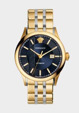 Versace GOLD TONED AIAKOS AUTOMATIC WATCH